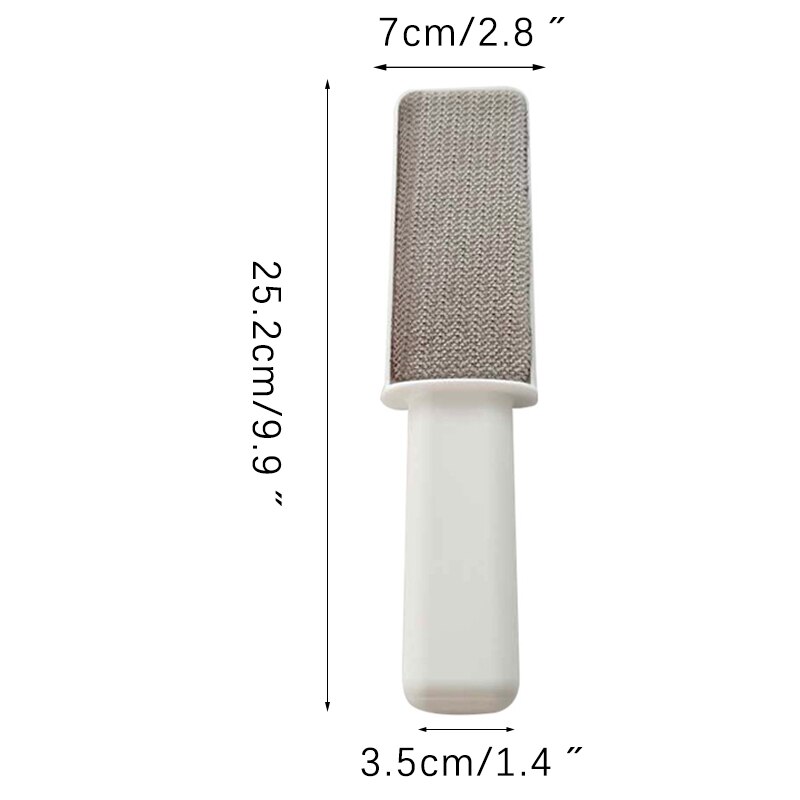 Magic Lint Remover Cartoon Clothing Hair Remover Brush Pet Hair Remover Roller Reusable Cleaning brush Lint Removal Static Brush: White