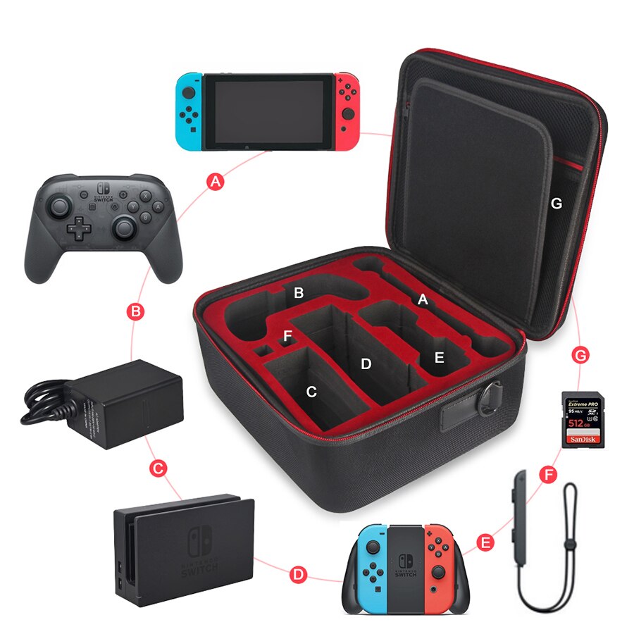Nintend Schakelaar Ns Carry Storage Big Bag Nintendos Nitendo Schakelaar Reizen Beschermhoes Voor Nintendo Switch Ns Accessoires