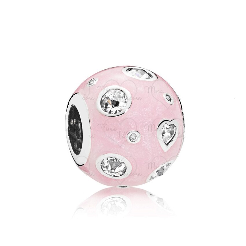 XIAOYI 100% s925 Pink popcorn birthday mom Cupcake drink travel case watering Charm DIY accessories gentle female: Blue-black