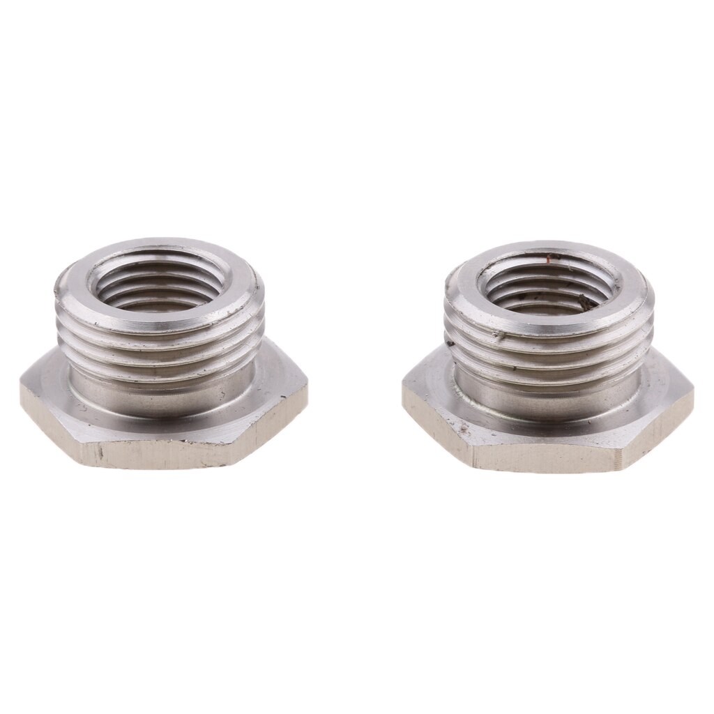 Stainless Steel O2 Sensor Bungs Fitting Adapter 18mm to 12mm for Motorcycle