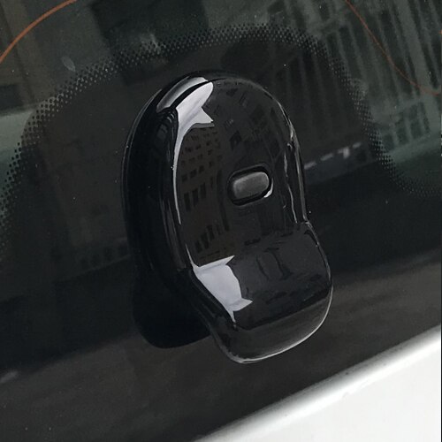 For Mercedes Smart 453 Fortwo ABS Plastic Car Trunk Door Handle Cover Stickers Exterior Decoration Modification Car Styling: Black