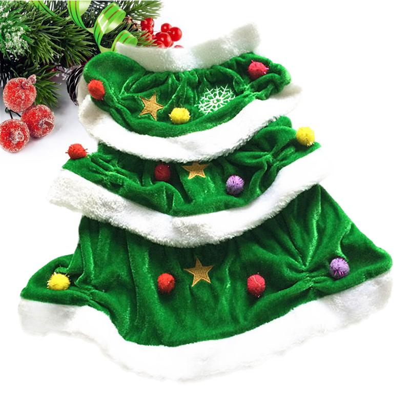 Kerstboom Vormige Hond Kostuum Pet Winter Kleding Comfortabele Warme Kerst Hoodie Jurk Voor Party