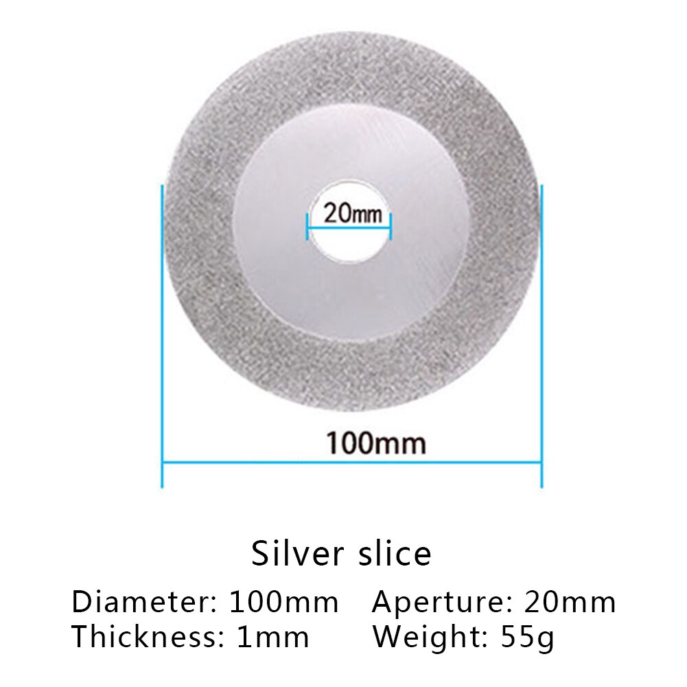 1pcs 100mm Tungsten Electrode Sharpener Grinder Cutter Saw Blade Inner 20mm Diamond Cutting Disc lapidary Grinding Polishing