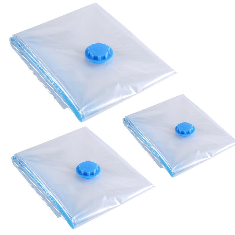10Pcs Strong Practical Vacuum Storage Bags VAC Space Saving Compressed Bag Plastic Vaccum Pack Saver Transparent