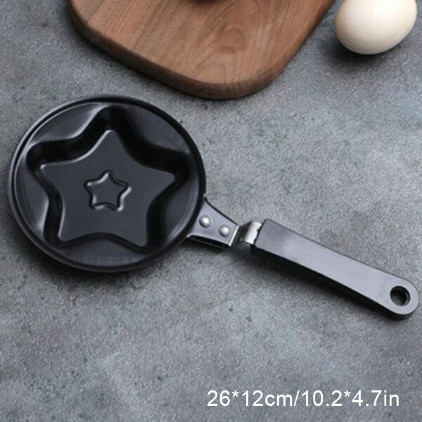Creavtive Bear Shape Fry Egg Pancakes Mini Frying Pan Cauldron Housewares Various Kitchen Shaper Fried Tool Breakfast Tool: E