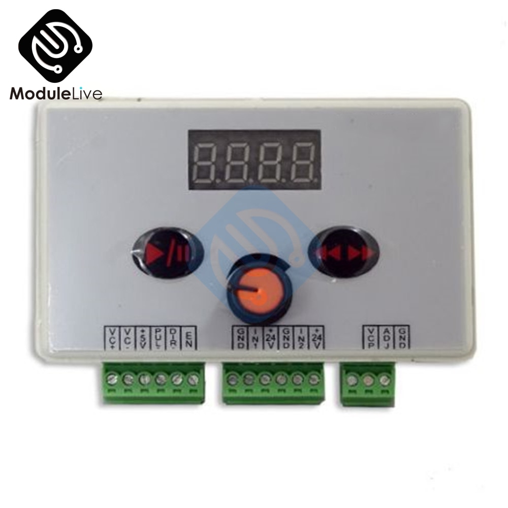 Reversible Stepper DC 12V 24V Motor Speed Controller Stepping Motor Speed Governor Pulse Signal Controller PWM LED Display