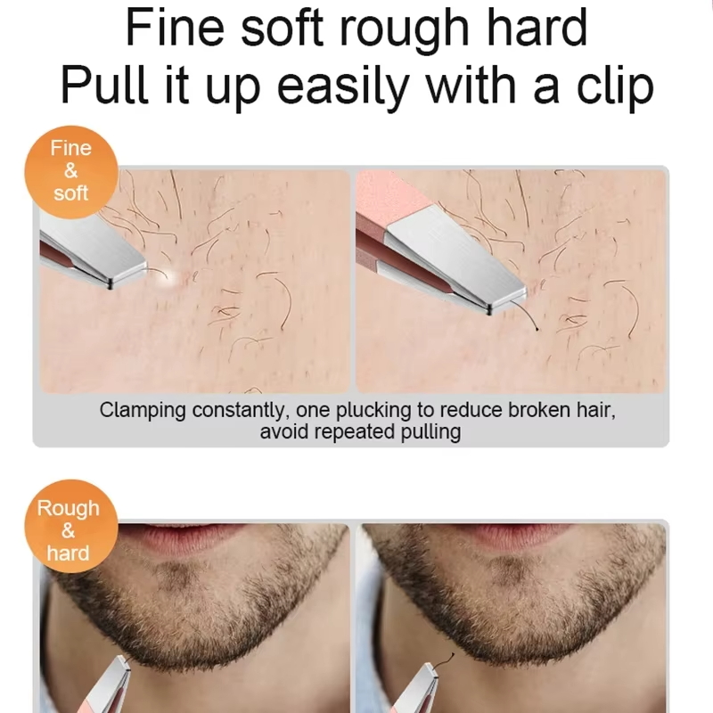 2/4 pçs pinças de sobrancelha conjunto pinças profissionais para sobrancelhas grande precisão para facial hairspinter e remoção de pêlos encravados f