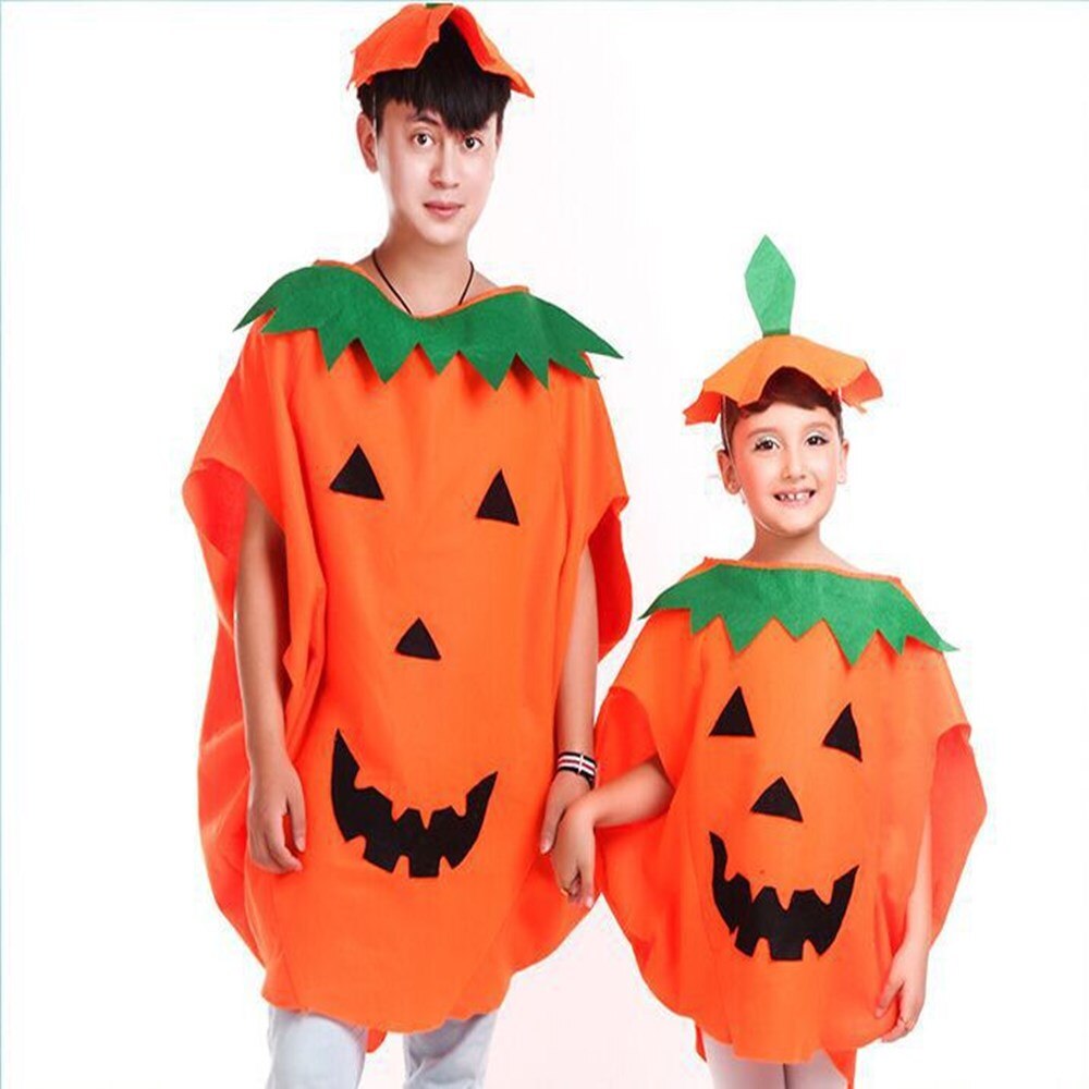 Kinderen Performance Kleding Leuke Pompoen Dress Up Kostuum Ouder-Kind Halloween Kostuum Kostuum Partij Prestaties