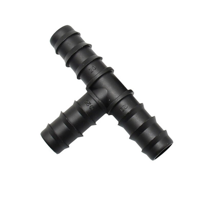 Garden Irrigation Tee 3/4 Water Splitter 20mm Garden Hose 3 Way Connector Tee Barbed Splitter Water Adapter 3Pcs