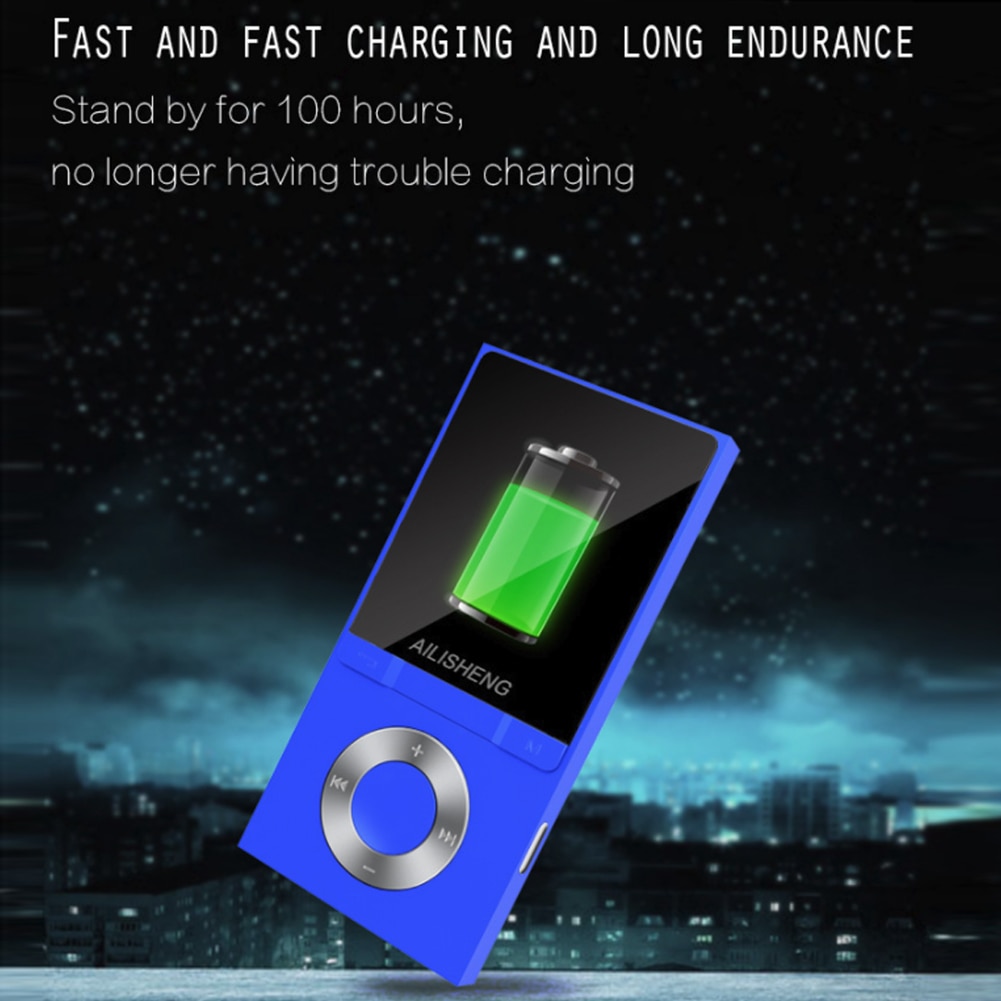 Portable Sports 1.8" TFT Screen Bluetooth MP3 Player Lossless Hifi Mp4 Music Player Slim Bluetooth FM Radio