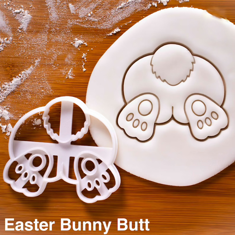 Happy Easter Egg Cookie Embosser Mold Cute Bunny Chick Shaped Fondant Icing Biscuit Cutting Die Set Baking Cake Decoating Tool