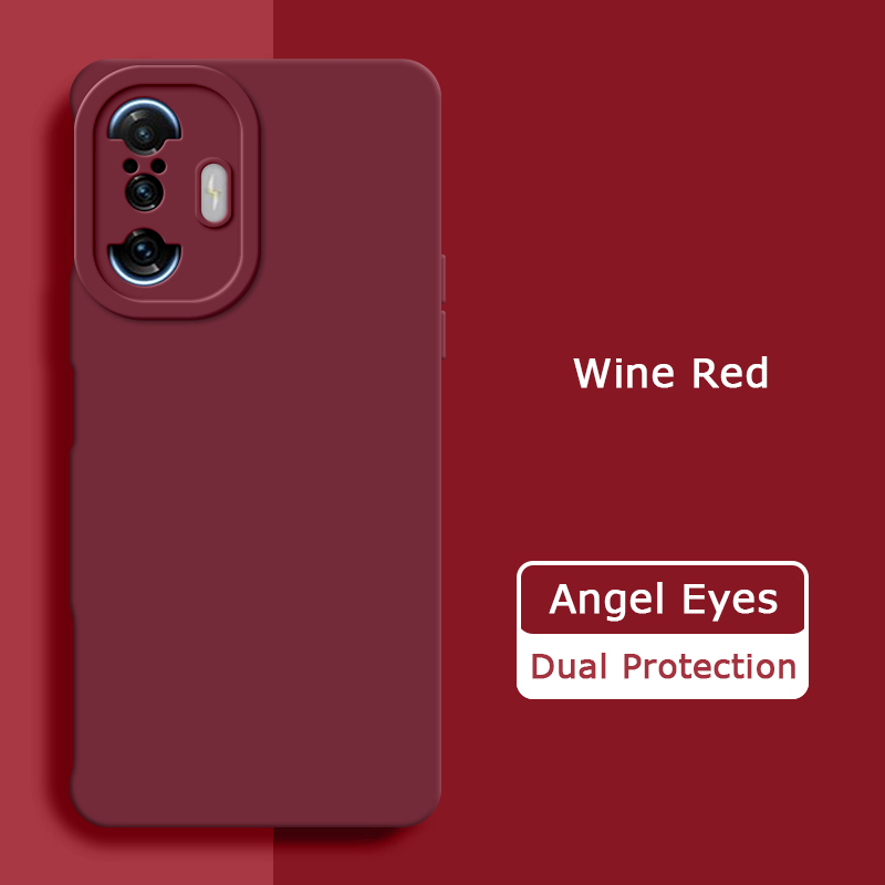 Coque de luxe en Silicone liquide yeux d'ange pour Xiaomi POCO F3 GT F3GT Redmi K40 Gaming 360, housse de téléphone antichoc, boîtiers de jeu K40: CANVAS / Violet