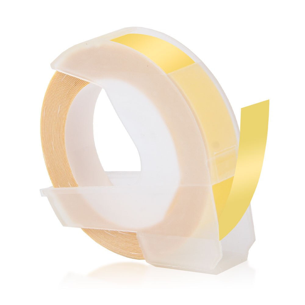 Topcolor kompatybilny Dymo 3D taśmy etykietowe tłoczenie etykiety dla Dymo drukarka do etykiet drukarka wstążka maszyna do etykietowania 1610 Motex E101: Light Yellow