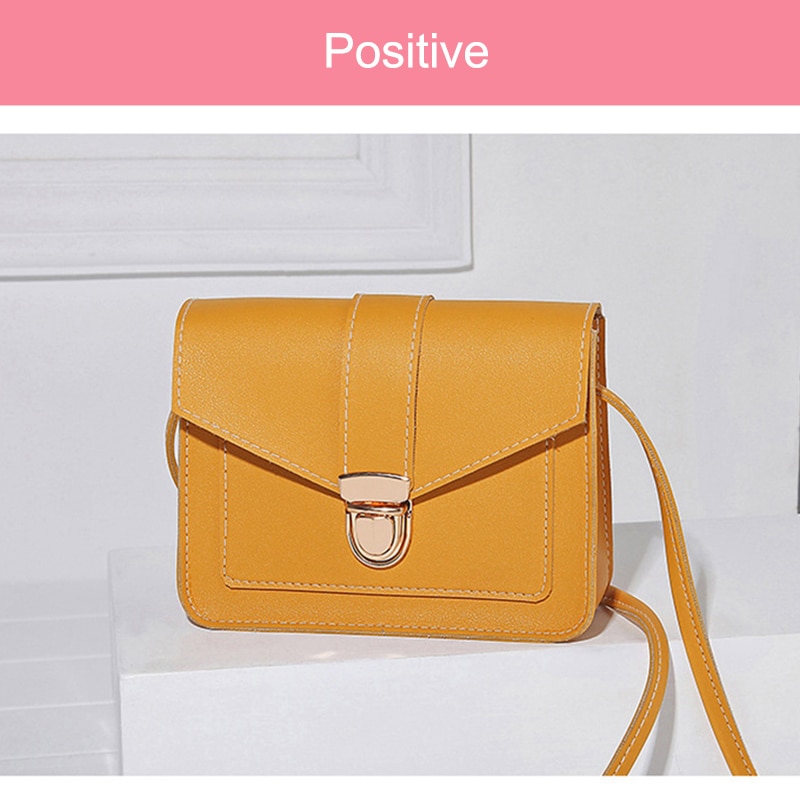 Newly Women Crossbody Buckle Bags Female Small Solid Color Messenger Shoulder Bag CLA88