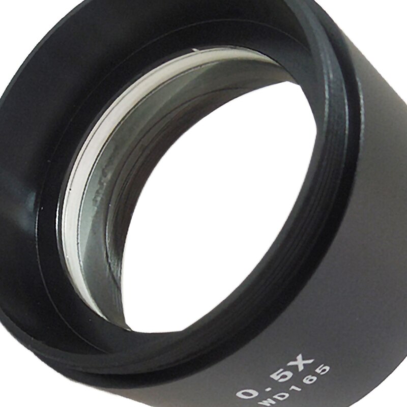 Wd165 0.5X Stereo Microscope Auxiliary Objective Lens Barlow Lens with 1-7/8 Inch(M48Mm)Mounting Thread