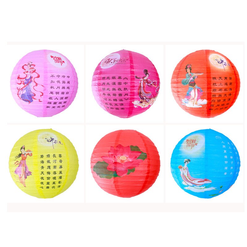 Linterna para eventos china, linternas chinas, linternas, LED linternas de papel, linternas lampionnen latarnia, 6 unids/lote: Default Title