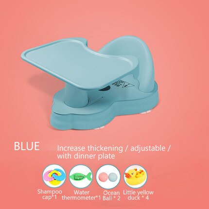 Baby Bathtub Ring Seat Infant Child Toddler Kids AntiSlip Chair Tub Seat Baby Bathtub Pad Mat Chair Baby Care Child Bathing Seat: blue2