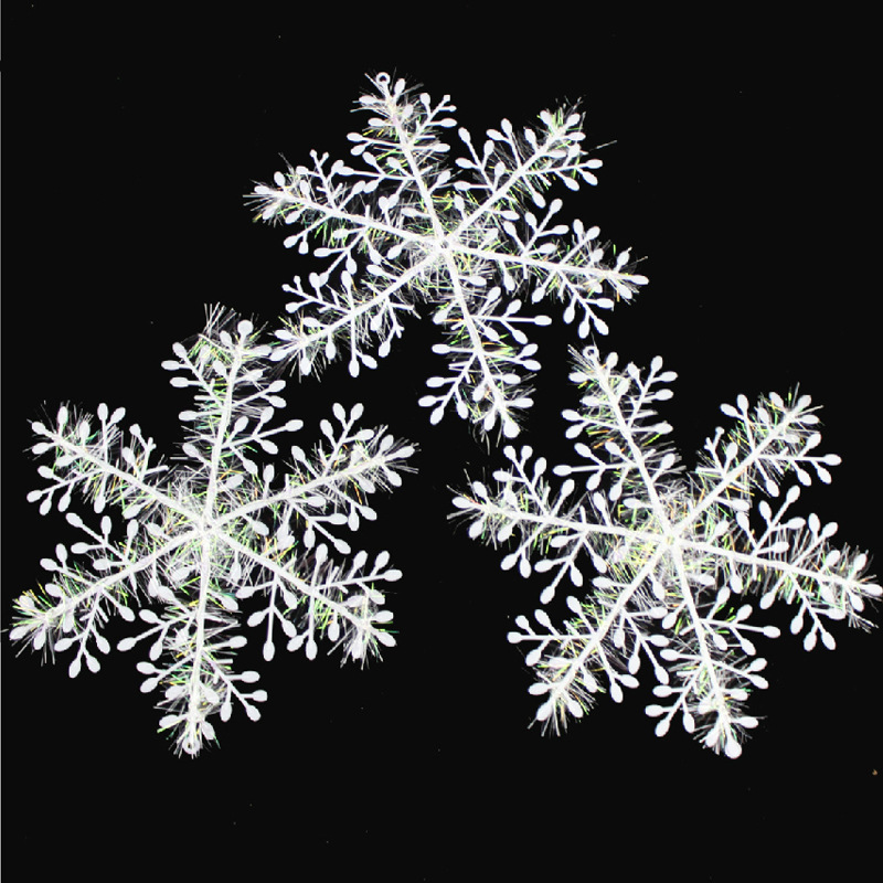 30 stk 8cm julepynt hvide snefnug plast jul snefnug træ vindue julepynt til hjemmet diy