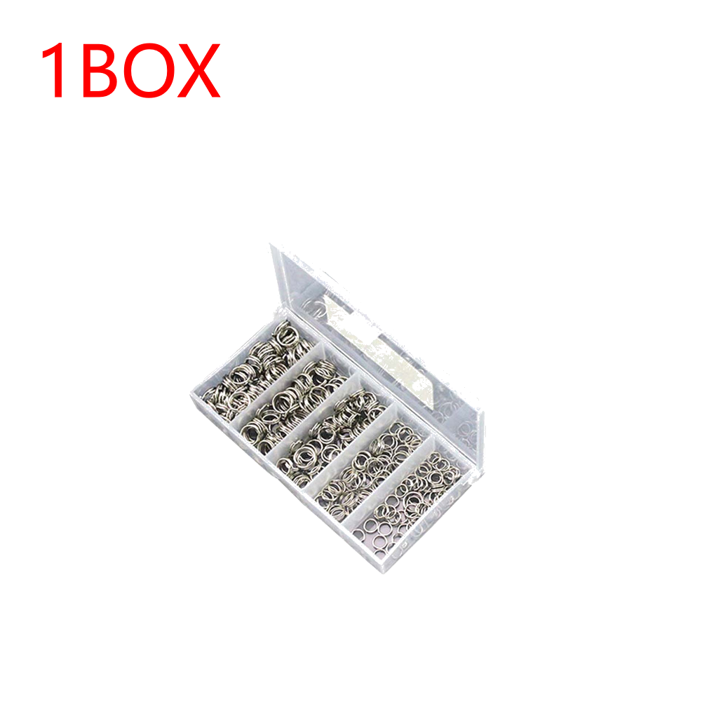 250/500 Stuks Vissen Split Ringen Lokken Ringen Zoutwater Terminal Tackles Split Ringen Roestvrij Staal Vissen Connectoren Snap Ringen: Gouden