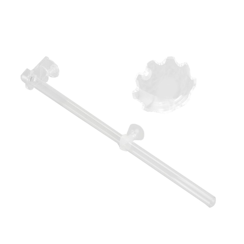 20-35cm akvariefisk tank räkor mat matare klar glas matning rör maträtt sug luft räkor skål matare rör för fisk tank