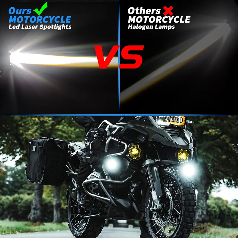 Motorcycle Riding Light 20W Dual Beam External Len... – Vicedeal