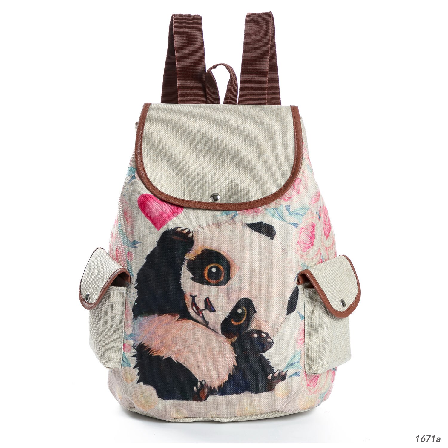 Nette Chinesischen frauen Rucksack Panda Blumen- Gedruckt Handtaschen schick Eco lässig Taschen Große Kapazität Rucksack Schule Tasche