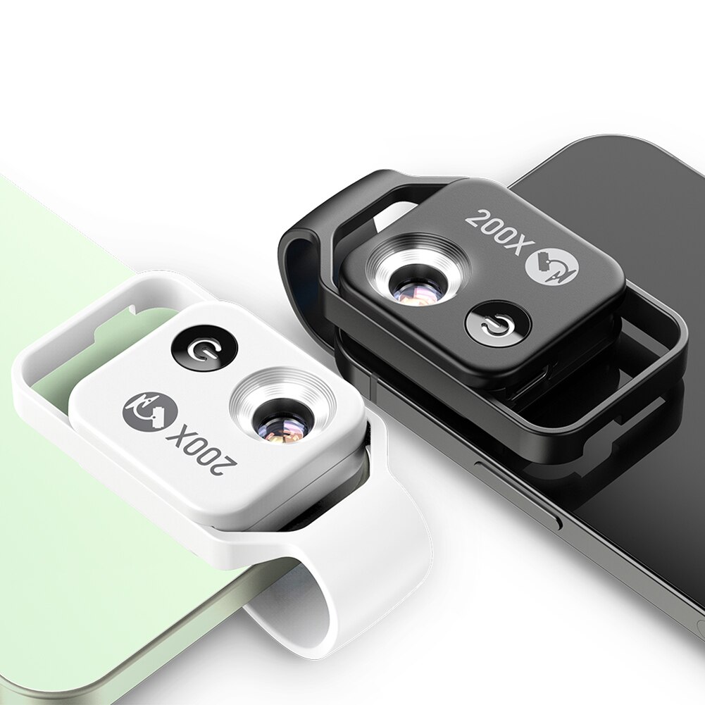 200X Portable Microscope Universal Mobilephone Microscope No Need APP Multifunctional Microscope with CPL for Child Kids Study