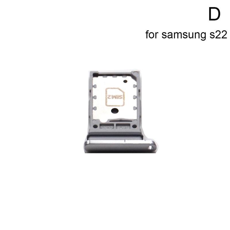 Cell Phone Repair Card Slot For Samsung S22 PLUS S22 Ultra Sim Tray Holder SIM Chip Card Slot Adapter Socket Part: D