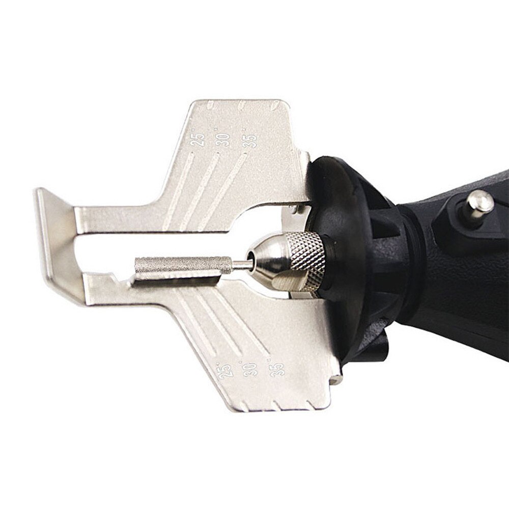 Sliping feste skjerf motorsag tann sliping verktøy guide bore adapter dremel stil bore roterende verktøy  #20