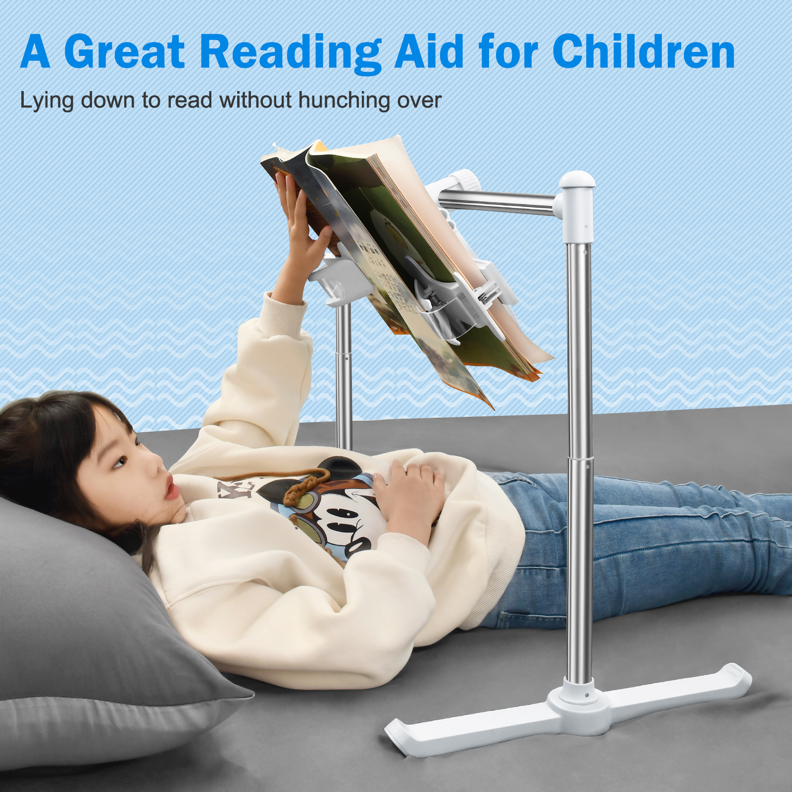 Oatsbasf Opvouwbare tabletstandaard iPad-standaardhouder Bed Leesboekenrek Luie telefoonhouder Multifunctionele combinatieplank