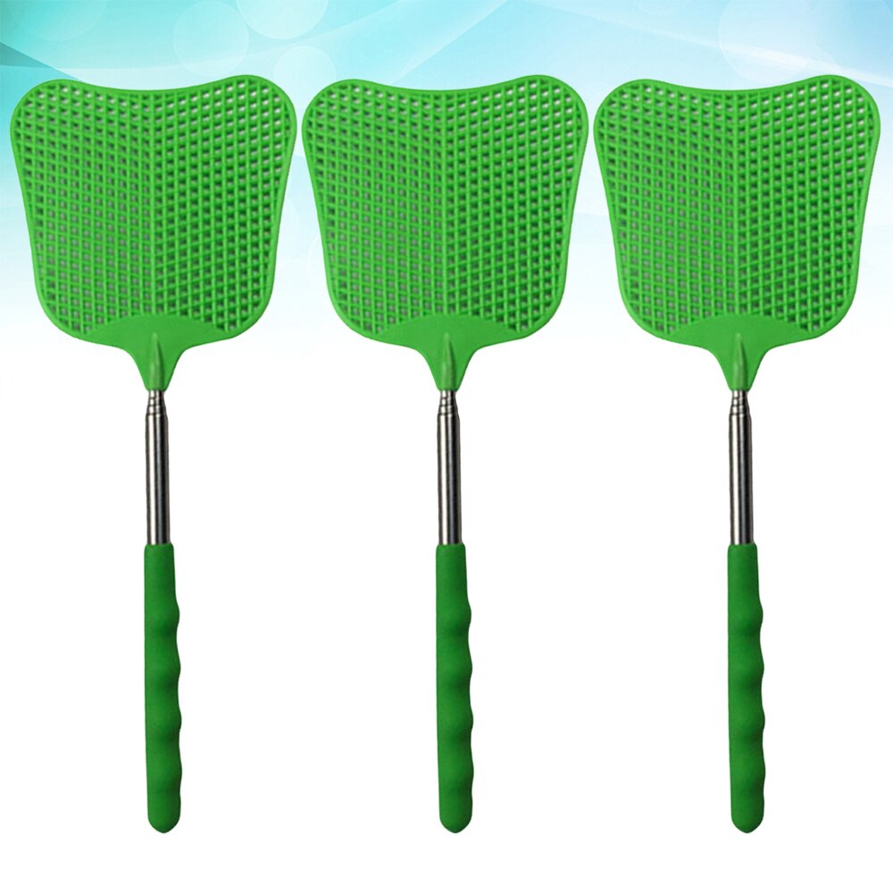 3 stuks plastic vliegenmepper, praktische handmatige vliegenmepper voor thuis