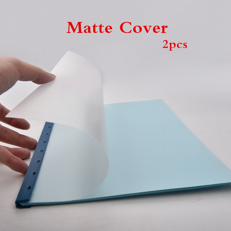 2pcs A4 Plastic Matte Binding Film Translucent PP Binding Covers Office Supplies Product Brochure Covers Document Data Cover
