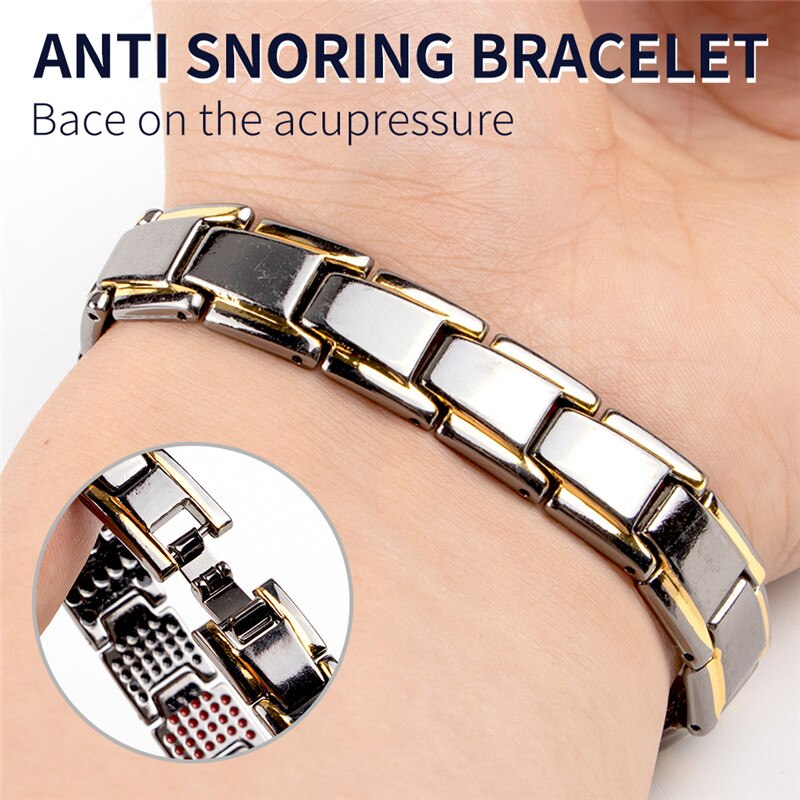 Pulsera magnética saludable para mujeres, brazaletes de magnetita con imanes de terapia de poder, joyería para el cuidado de la salud, inoxidable