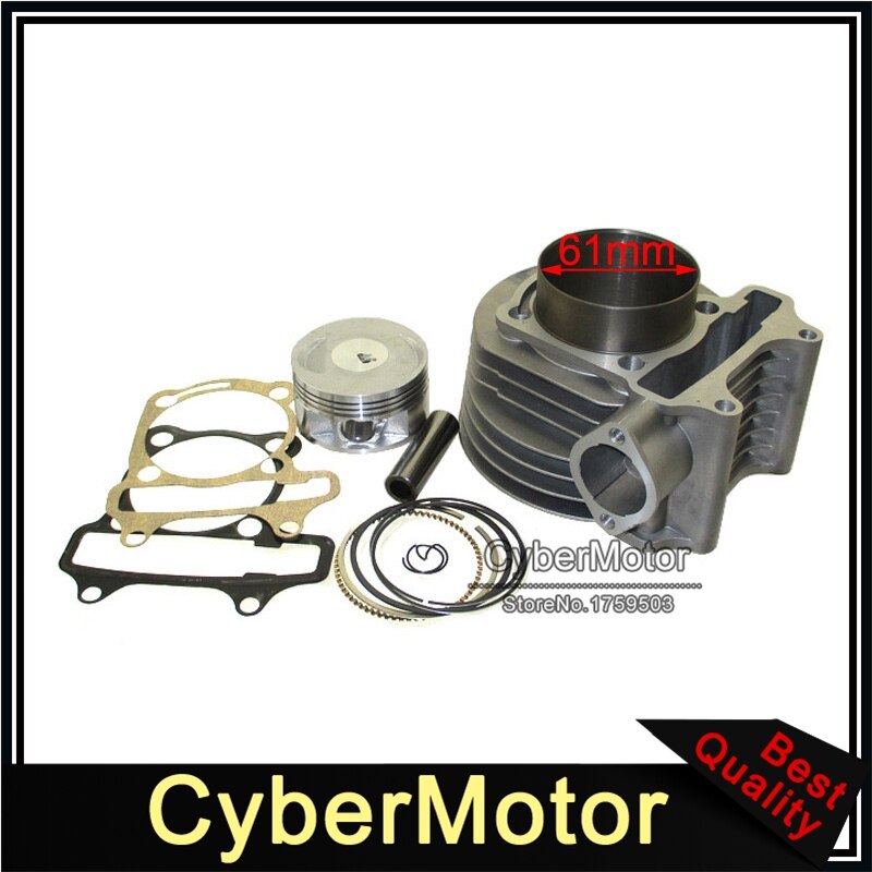 180cc Cilinder 61mm Big Bore Kit Voor GY6 125cc 150cc 1P52QMI 1P57QMJ Motor Scooter Bromfiets ATV Quad