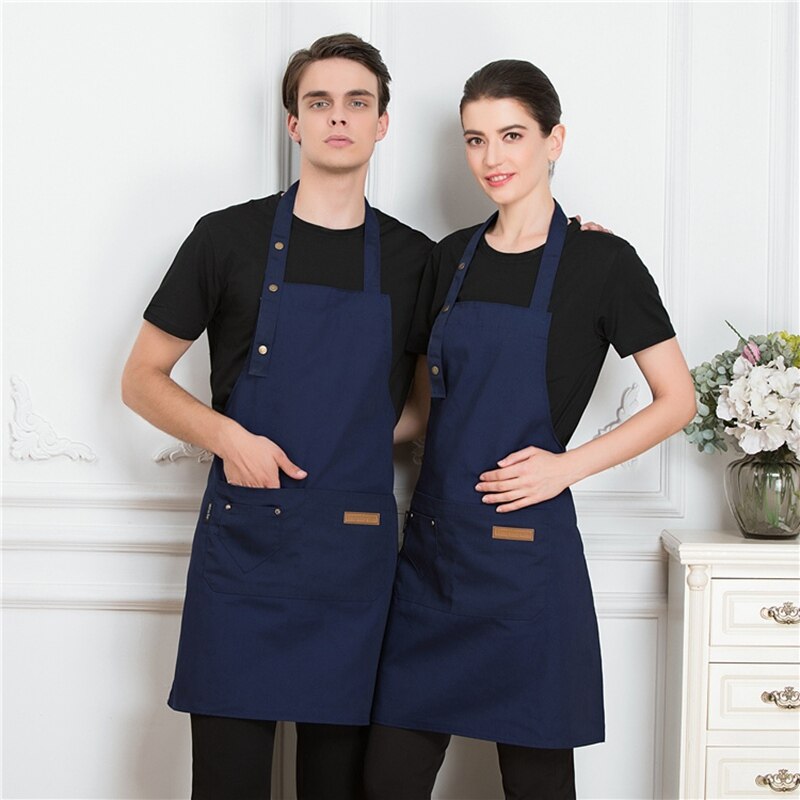Unisex Werk Schort Voor Chef Verstelbare Kapper Schorten Keuken Uniformen Ober Werkkleding Food Service Restaurant Cook Bib