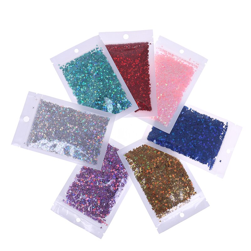 10g mischen Pailletten Pailletten Ultra Dünne Glitzernde Sterne PVC verlieren Pailletten Handwerk DIY Manikübetreffend Nagel Kunst Dekoration