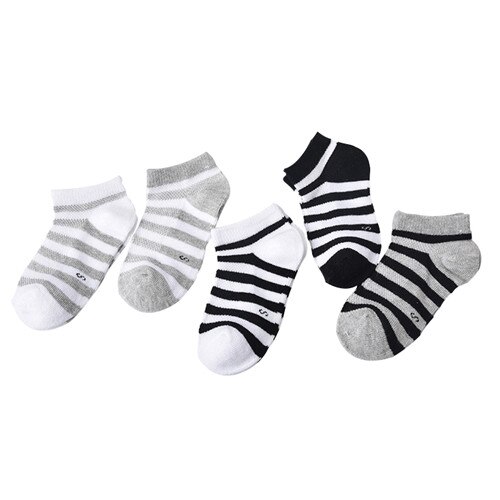 5 Pair=10PCS/lot Baby Socks Neonatal Spring Summer Mesh Cotton Plain Stripes Kids Girls Boys Children Socks For 4-12 Year: 10 to 12T