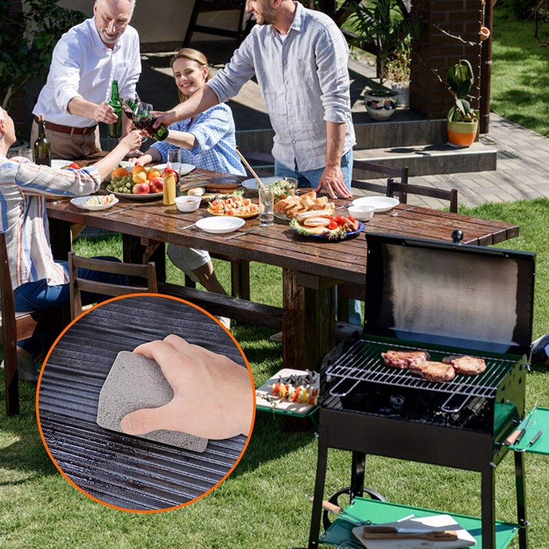 20 Pack Grill Stone Cleaning Block Ecological Pumice Stones Odorless Grilling Cleaning Brick De-Scaling BBQ Block for Removing R