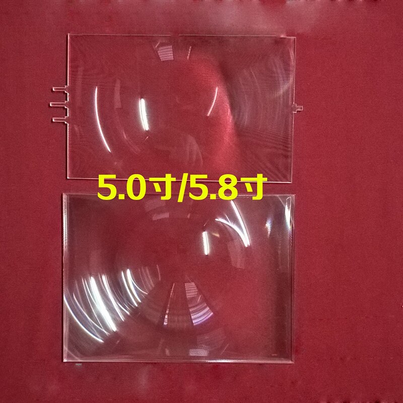 2pcs Plastic Projector Fresnel Lens Solar Focal Length 185mm 120mm for 5" 5.8" DIY Projector,Plane Magnifier 150x86mm 140x102mm