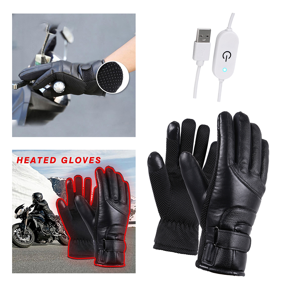 Winter Handschoenen Elektrisch Verwarmde Handschoenen Waterdicht Winddicht Fietsen Warm Verwarming Screen Usb Powered Verwarmde Handschoenen Kerstcadeau