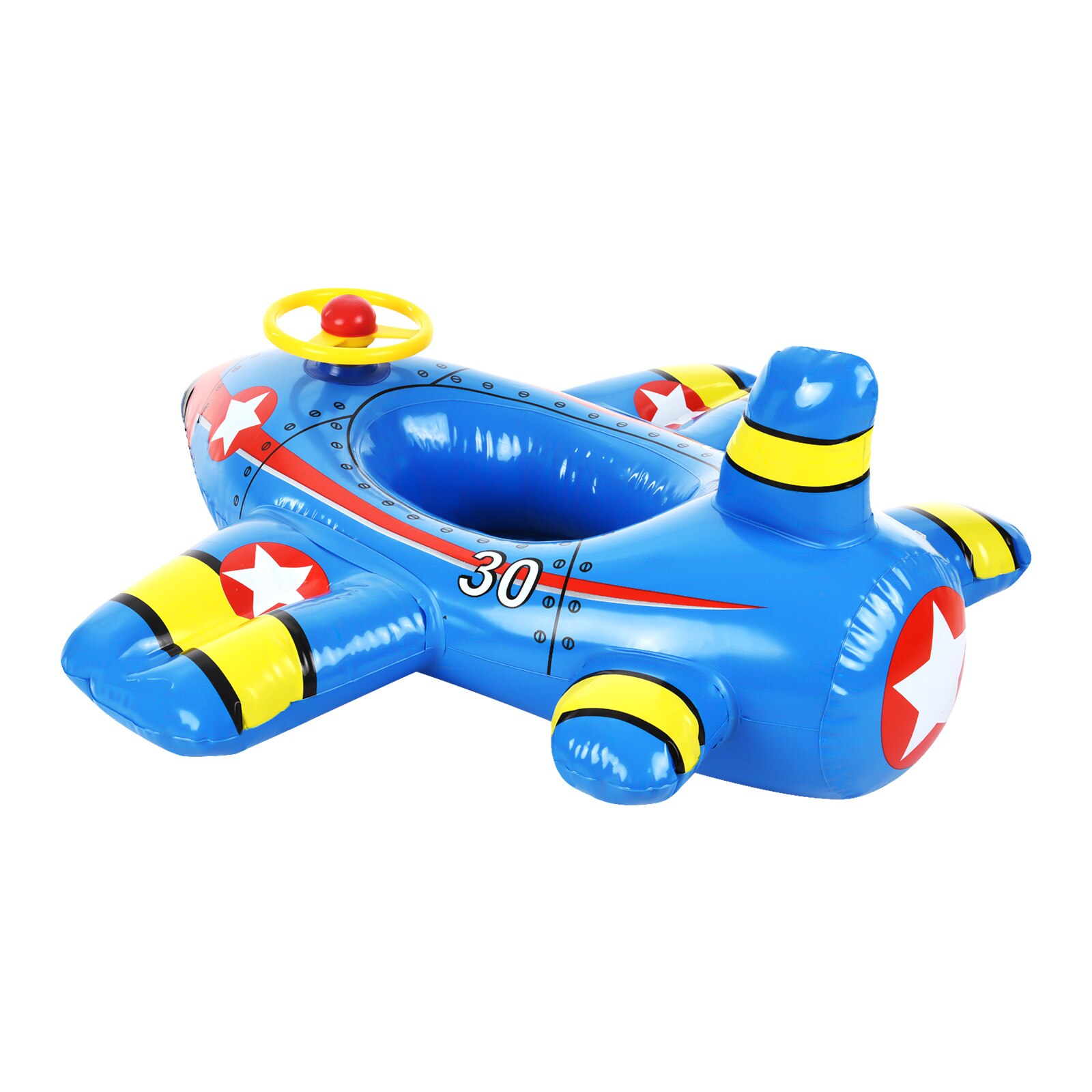 Inflatable Swimming Ring for Kids Cute Airplane Pool Float Swim Ring PVC Floating Toys Best Summer Toy for Kids