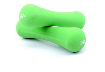 Plastic Dip In Halter Voor Vrouwen Fitness Gewicht Dumbbells Fitness Halters Voor Fitness Body Oefening Dumbell Kettlebell 0.5Kg: green