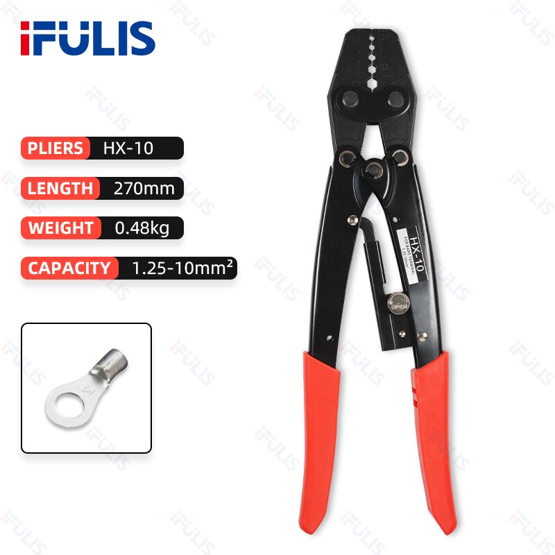 Japanese Multi-functional Crimping Tool Plier Pliers Pressure Clamp Crimper Crimp Electrical For Ferrule Hand Mini Small: HX-10