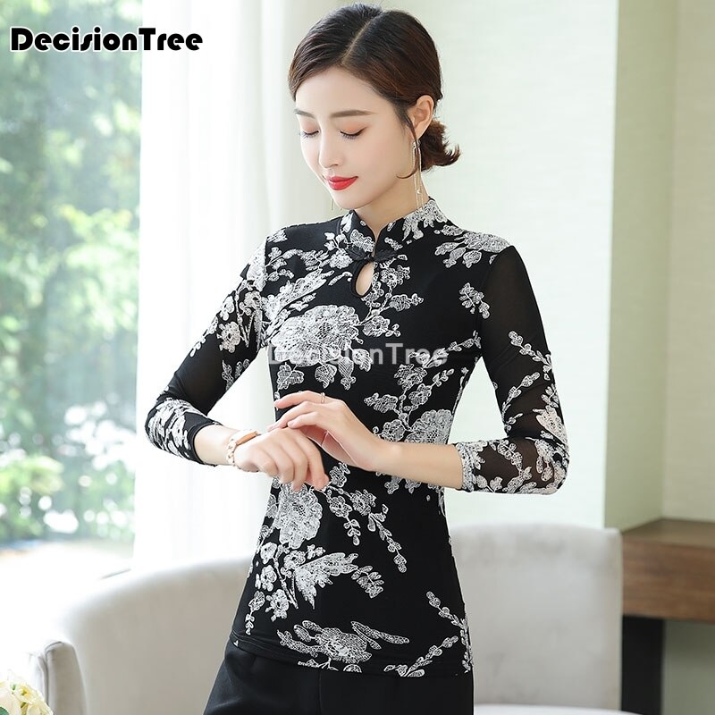 cheongsam blusa qipao chino superior camisa tradicional chino blusa tradicional chino cheongsam blusa para las mujeres