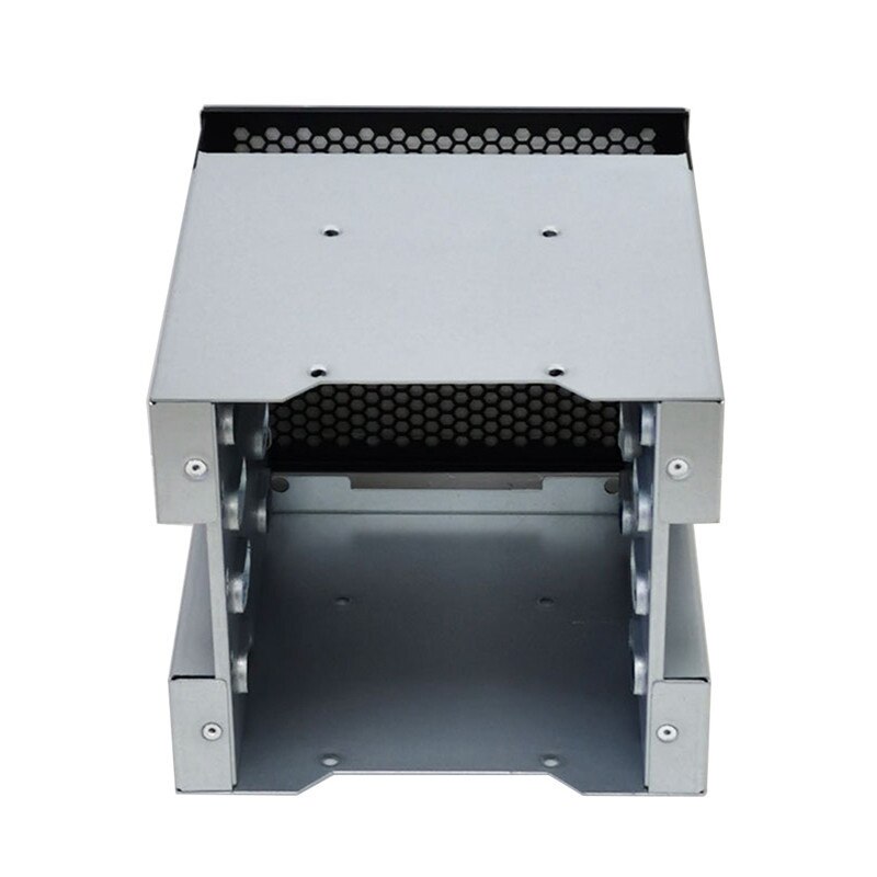 3X Optical Drive Bay to 4-Bay 3.5Inch SATA SAS HDD Cage Rack Bracket Hard Drive Tray Caddy Adapter with SATA 3.0 Cable