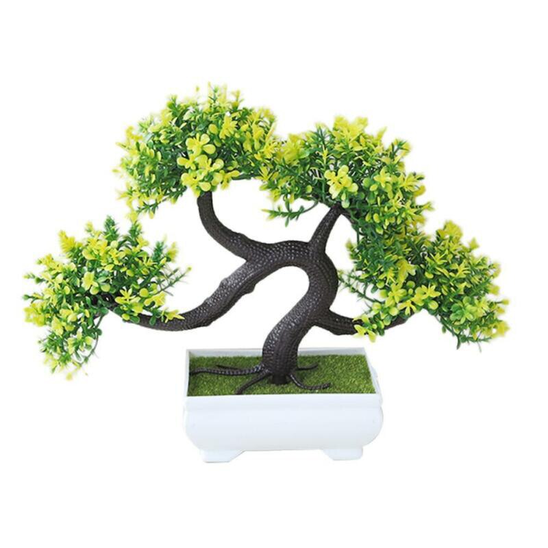 Bonsai Zaden Boom Plant Ingemaakte Bloemen Decor Purifier Absorberende Home Decoratie: Yellow