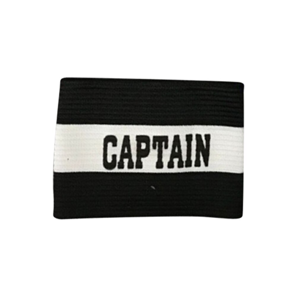 1 Pcs Arm Band Leader Competition Football Captain Armband Soccer Captain Armband Group Armband: Black