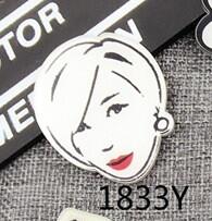 Acrylic costumes Badge Broche Brooch Accessory Scarf Pin Up Women Men Collar Tips Punk Jewelry XZ06: 1833