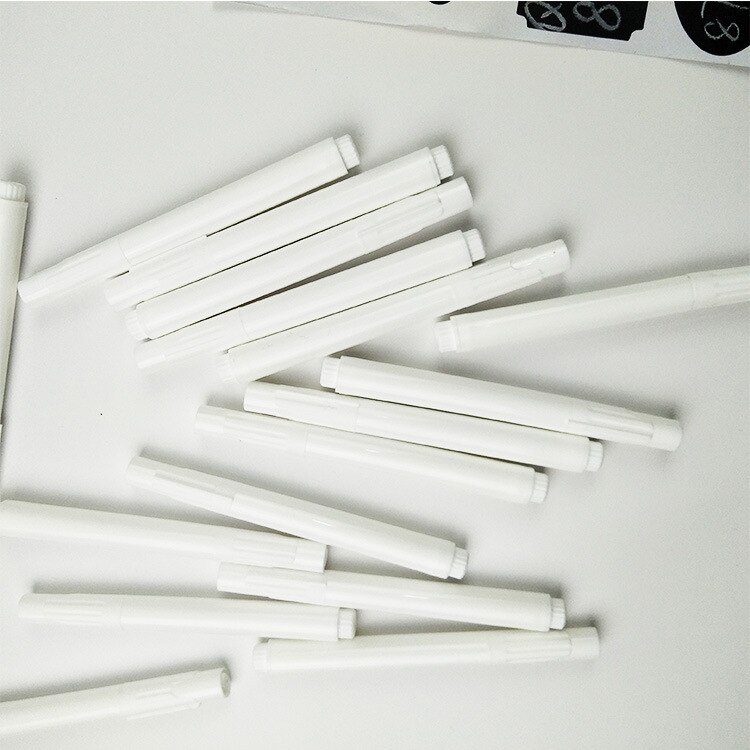 1pc White Liquid Chalk Pens for Glass Windows Chalkboard Blackboard StickerJar Convenient Removable Mark Pens Kawaii Stationery: Default Title