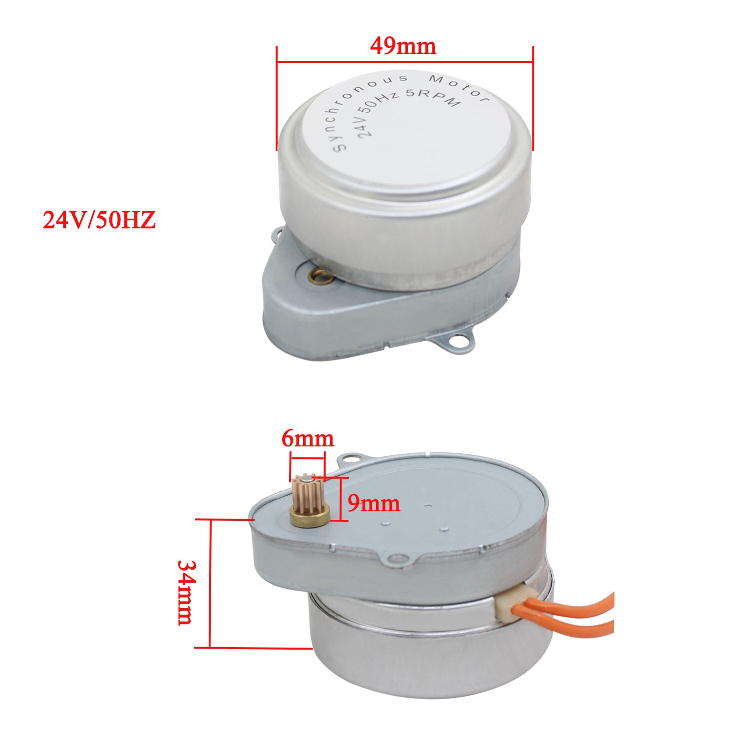 AC110V Volt Zone Klep Vervanging Motor Voor